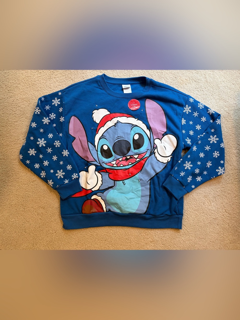 Kids Disney Stitch Light Up Christmas Sweater